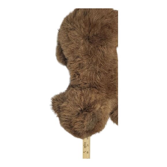 Vintage Dakin Applause Grizwald Grizzlie Bear Plush Brown Realistic Laying 16" - Picture 10 of 11